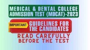 Read more about the article MDCAT 2024-25 [Instructions before the Test]