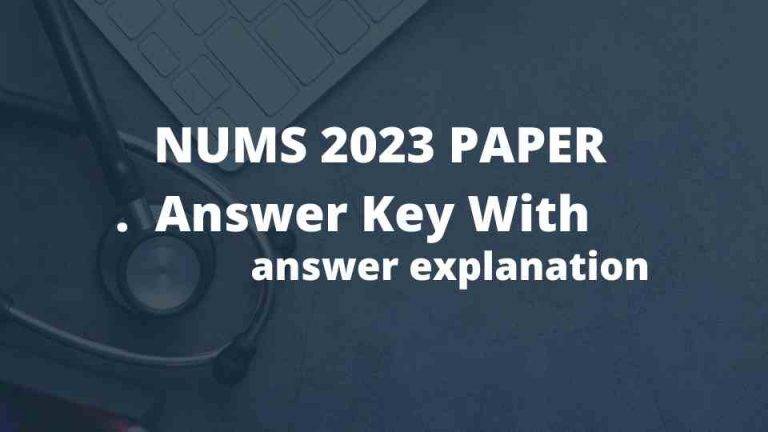 nums paper 2023 key with answer explanation a very precise image