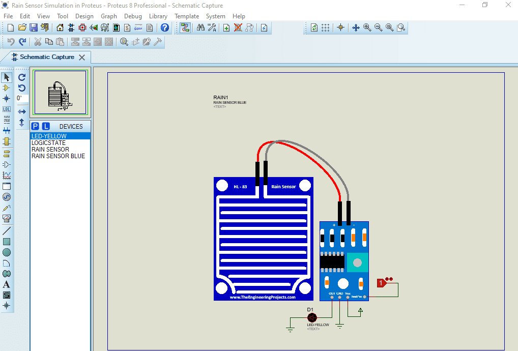 Searching and Placing Rain Sensor in Workspace